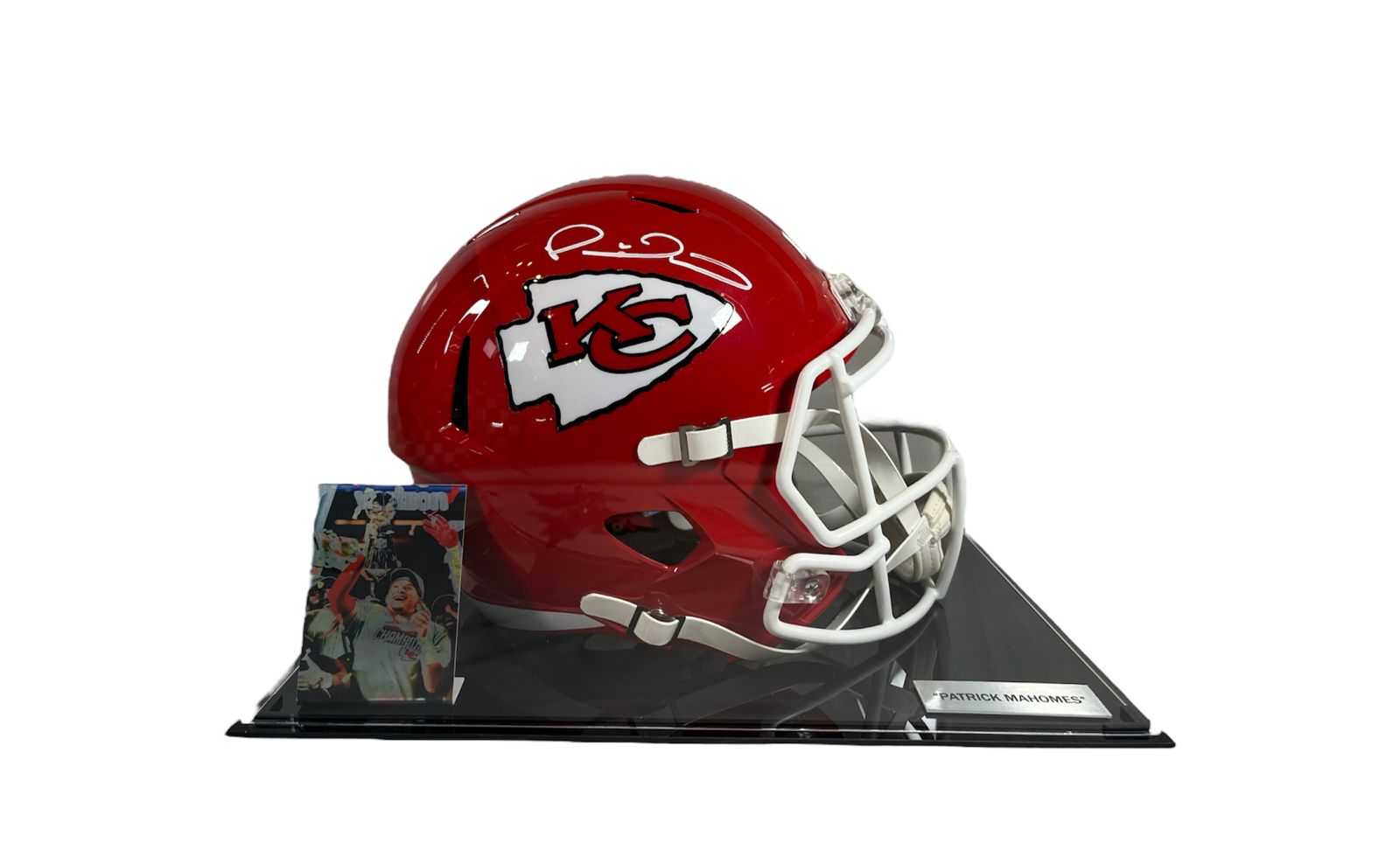 Patrick Mahomes II Signed Chiefs Full-Size Flash Alternate Speed Helmet  Beckett+