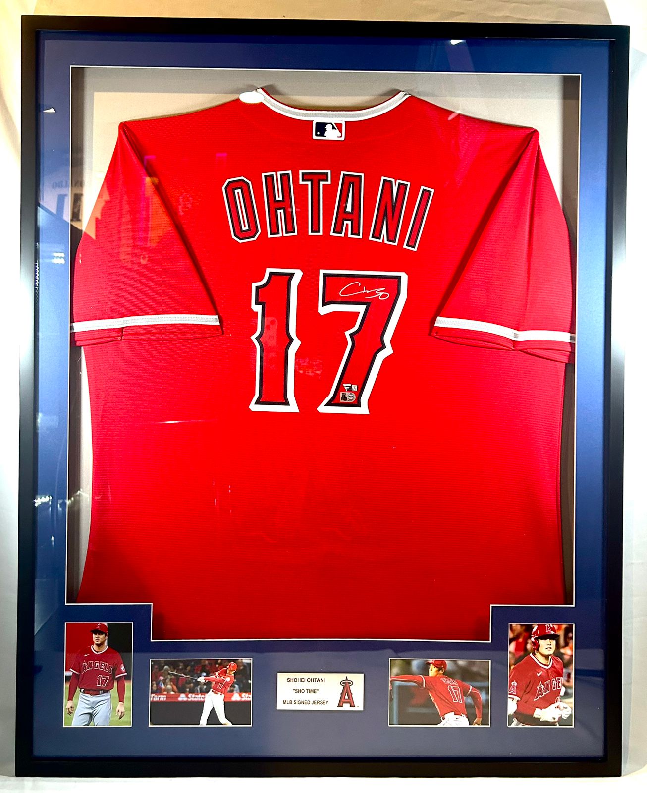 CUADRO CON JERSEY Shohei Ohtani Majestic Angels (Fanatics &MLB) 