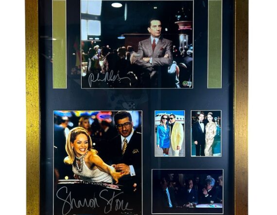 CUADRO CON FOTOS y PANTALLA  Robert De Niro Y Sharon Stone "Casino" (Beckett)