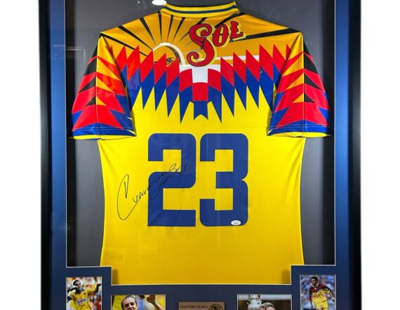 CUADRO CON JERSEY Cuauhtémoc Blanco América Novato  (JSA)