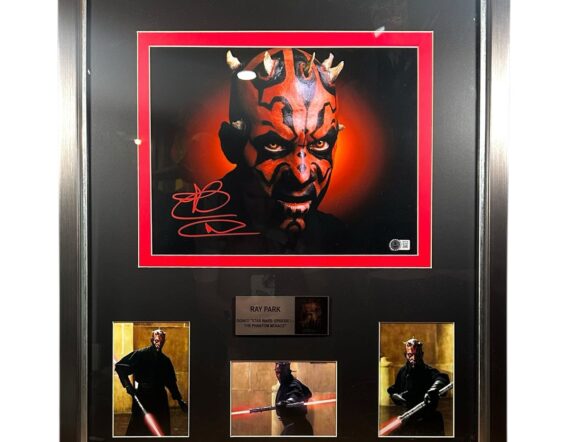 CUADRO CON FOTO Ray Park "Star Wars" (Beckett)
