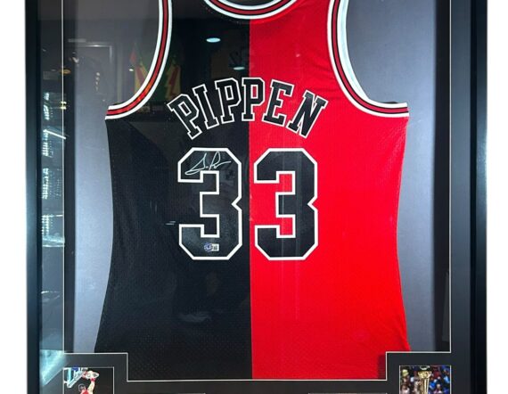 CUADRO CON JERSEY Scottie Pippen Chicago Bulls bicolor (Beckett)