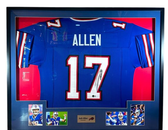 CUADRO CON JERSEY Josh Allen Buffalo Bills (Beckett)
