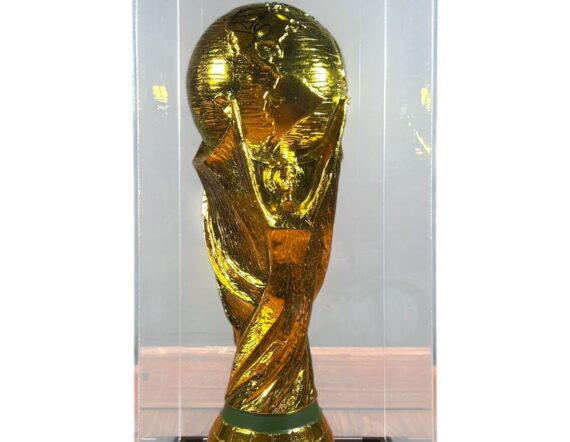 ACRÍLICO CON COPA DEL MUNDO Ronaldinho (JSA)