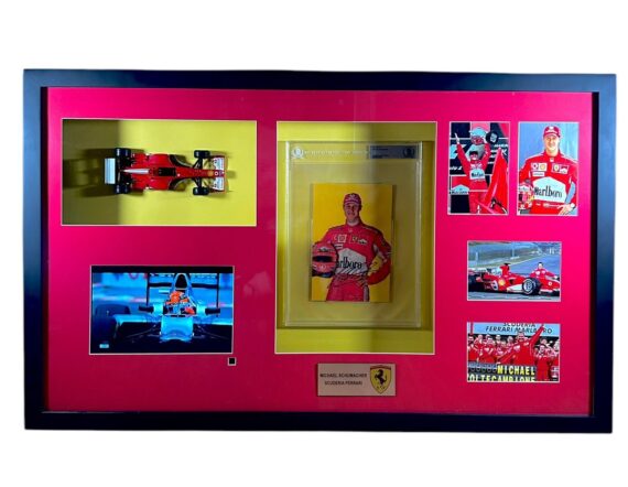 CUADRO CON FOTO Michael Schumacher Ferrari BAS)