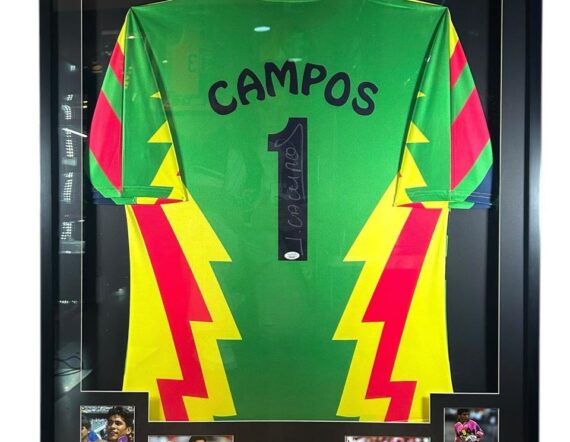 CUADRO CON JERSEY Jorge Campos Verde Multicolor  (JSA)