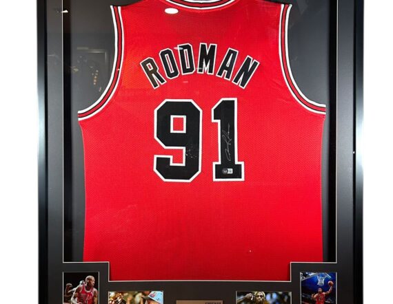 CUADRO CON JERSEY Dennis Rodman Chicago Bulls(Beckett)