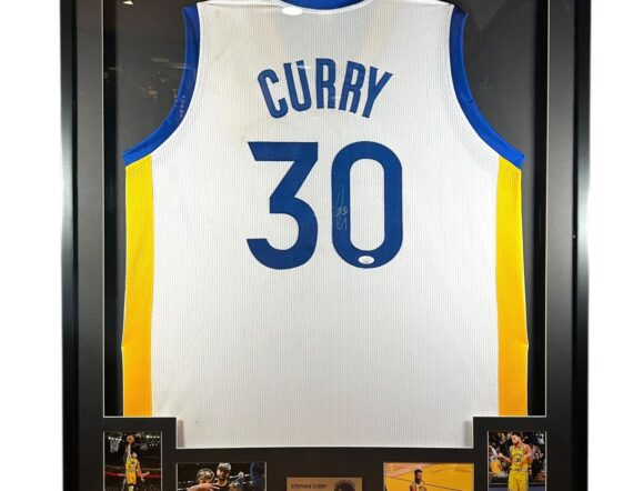 CUADRO CON JERSEY Stephen Curry Golden State Warriors (JSA)
