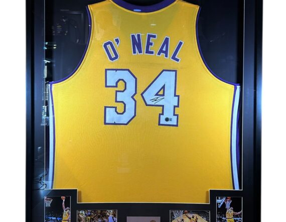 CUADRO CON JERSEY Shaquille O'Neal LA Lakers (Beckett)