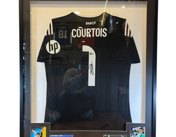 CUADRO CON JERSEY Thibaut Courtois (BECKETT)