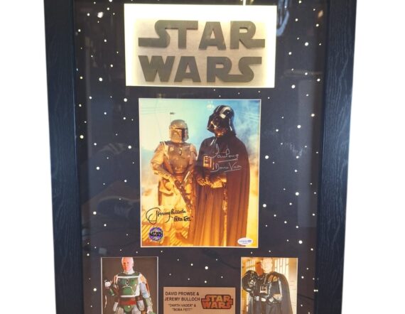 CUADRO CON FOTO David Prowse & Jeremy Bulloch (AUTOGRAPH COA)