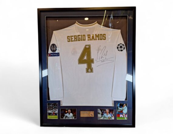 CUADRO CON JERSEY Sergio Ramos Real Madrid (JSA)