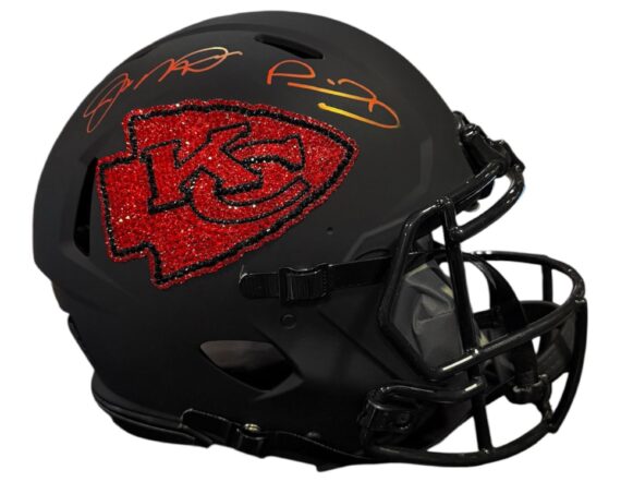 ACRILICO CON CASCO Patrick Mahomes/Joe Montana (FANATICS)
