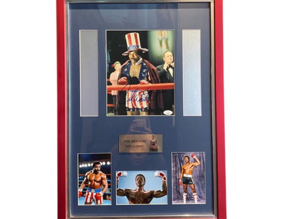 CUADRO CON FOTO Carl Weathers "Rocky II" 8x10 (JSA)