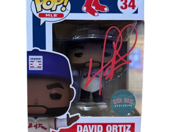 FUNKO David Ortiz Signed Red Sox #34 David Ortiz Funko Pop! Vinyl Figure (PSA)