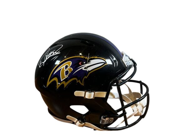 CASCO Derrick Henry Signed Ravens Full-Size Speed Helmet (Beckett)