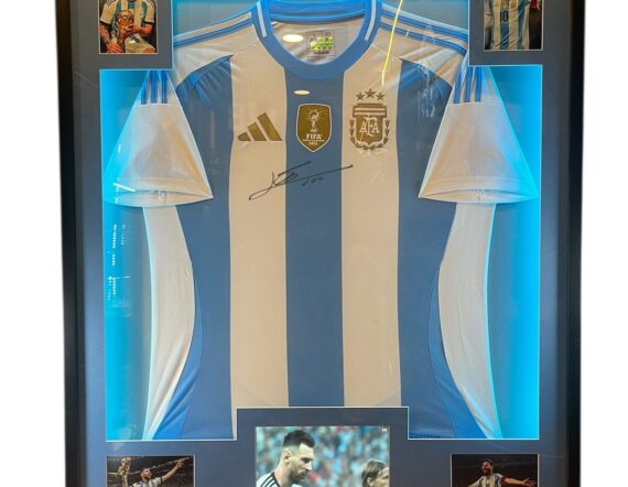 CUADRO CON JERSEY CON PANTALLA Lionel Messi Argentina (ICONS)