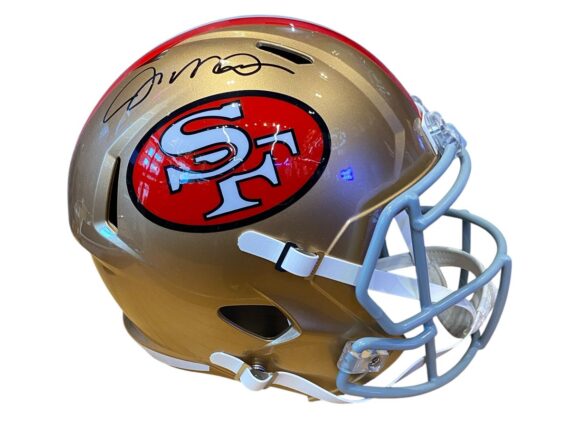 CASCO Joe Montana Signed 49ers Full-Size Speed Helmet (JSA)