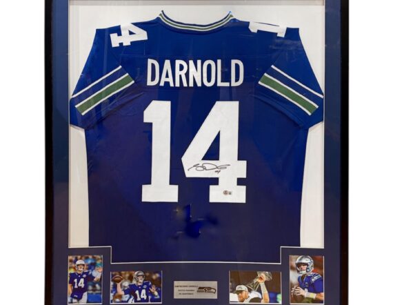 CUADRO CON JERSEY Sam Darnold Signed (Beckett)