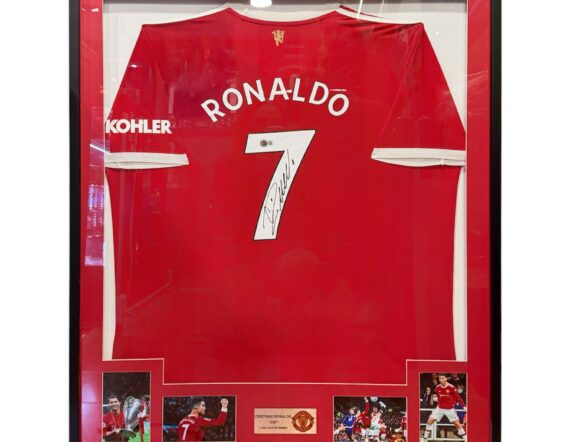 CUADRO CON JERSEY Cristiano Ronaldo Manchester (Beckett)