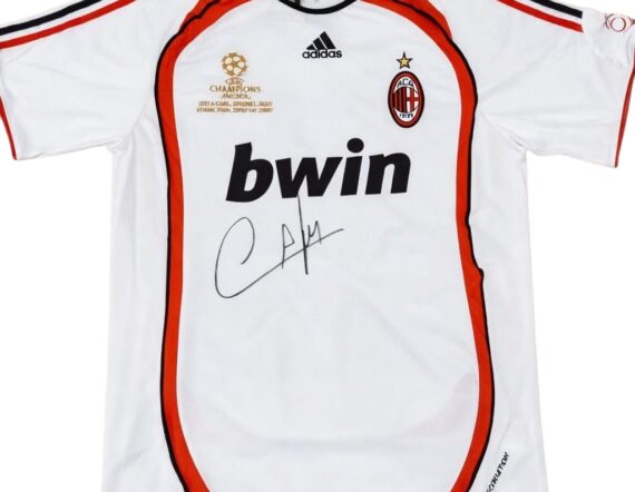 JERSEY Cafú Milan Visitante Blanca (JSA)