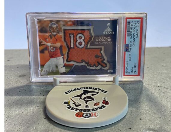 CARTA Peyton Mannign Super Bowl XLVII patches 2012 Topps #SBPPM MINT9