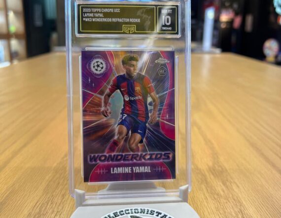 CARTA Lamine Yamal Wonderkind Refractor Rookie 2023-24 Topps Chrome UCC # GEM MT 10
