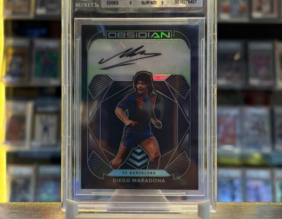 CARTA Diego Maradona /7 #3 2020-21 Panini Obsidian Autographs MINT 9