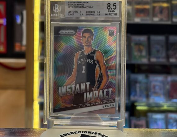 CARTA VICTOR WEMBANYAMA INSTANT IMPACT PANINI PRIZM 2023-24 8.5