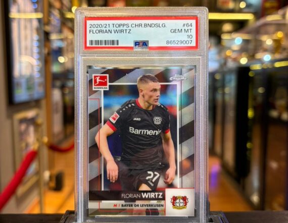 CARTA Florian Wirtz 2020-21 Topps Chrome Bundesliga  RC #64 PSA 10 Rookie GEM MINT