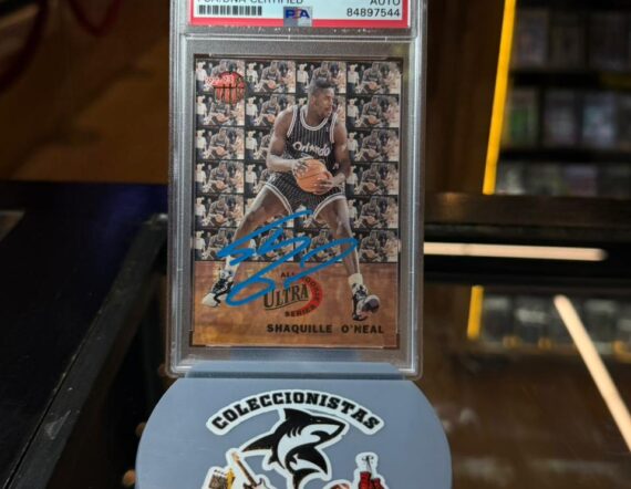 CARTA Shaquille O'Neal Signed 1992-93 Ultra All-Rookies #7 (PSA)