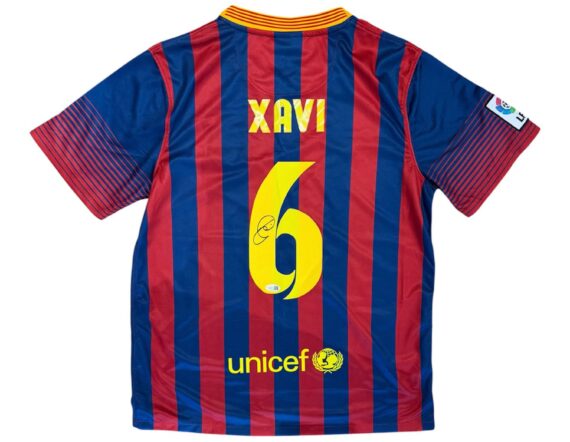 JERSEY Xavi Hernandez Barcelona 2013/14 (JSA)