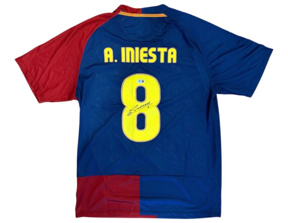 JERSEY Andres Iniesta Barcelona (BECKETT)
