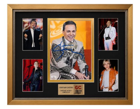 CUADRO CON FOTO Cristian Castro (JSA)