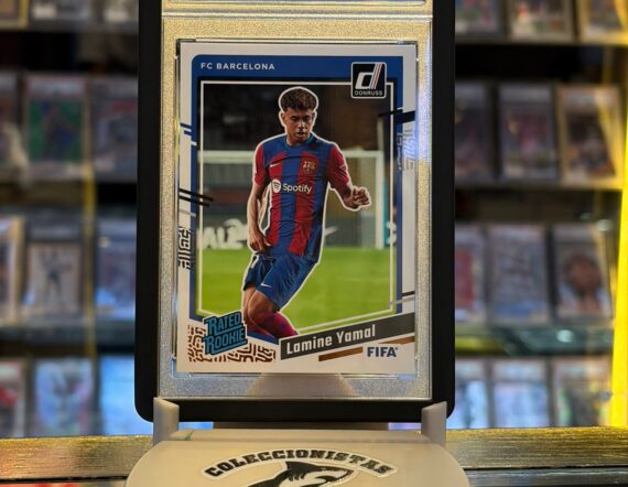 CARTA Lamine Yamal #177 Rated Rookie 2023-24 Panini Donruss Soccer MINT 9 0074062
