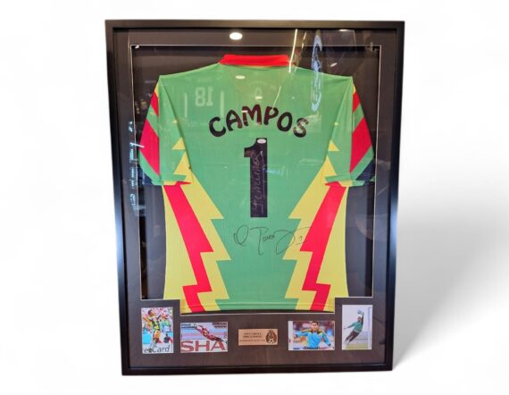 CUADRO CON JERSEY Jorge Campos y Oswaldo Sanchez Marca Campos (JSA)
