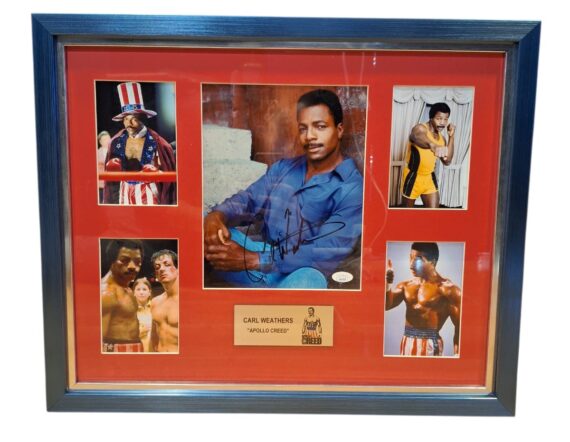 CUADRO CON FOTO Carl Weathers Signed 8x10 Photo (JSA)